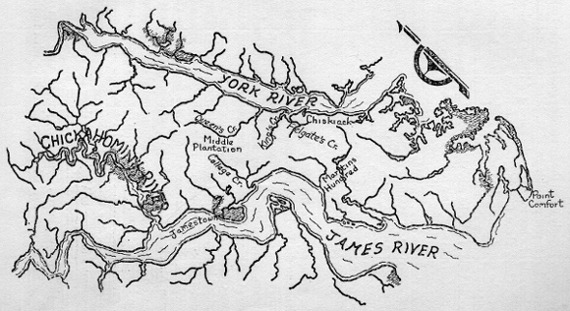 Jamestown Map